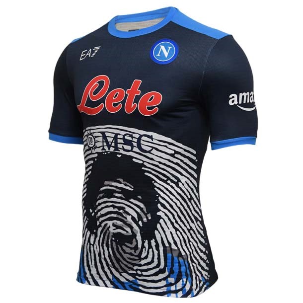 Maillot Naples Édition Sombre Maradona 2021-22 Sombre Bleu